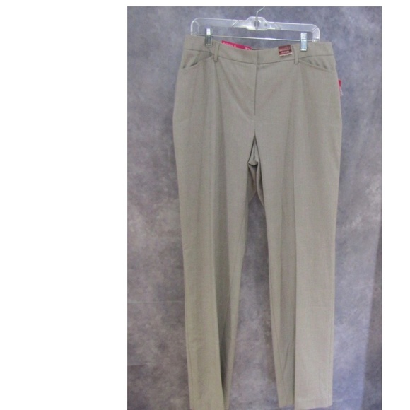 212 Collection Pants - NEW 212 Collection Cateye Pant LIght Taupe 14 Long